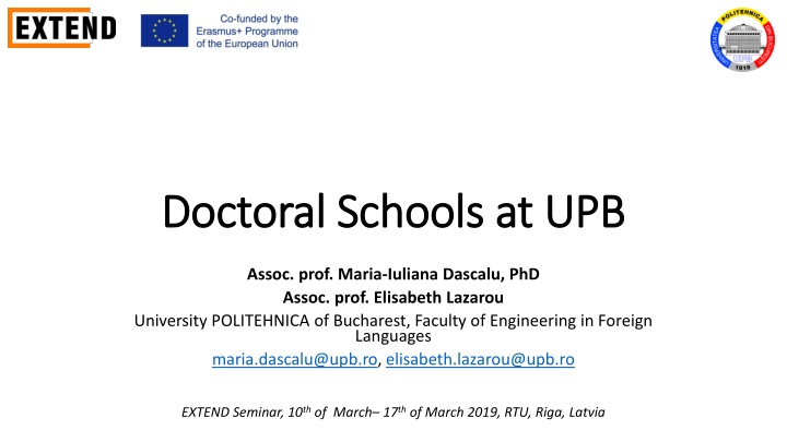 doctoral schools at upb doctoral schools at upb