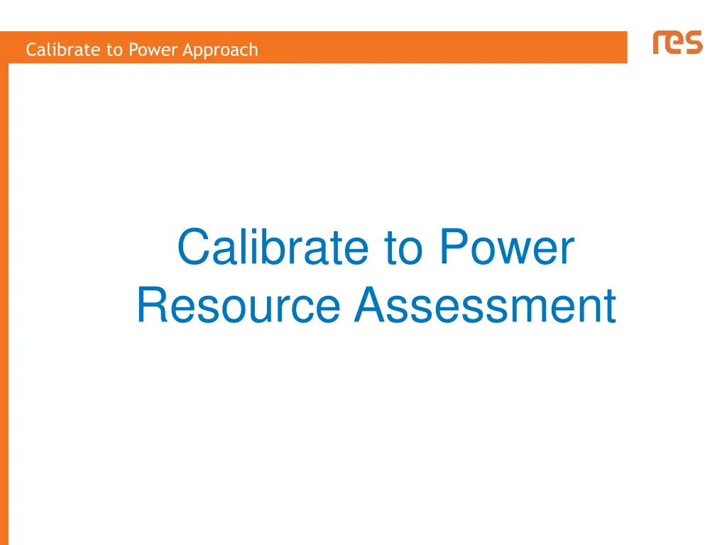 calibrate to power approach