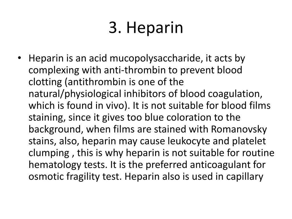 3 heparin