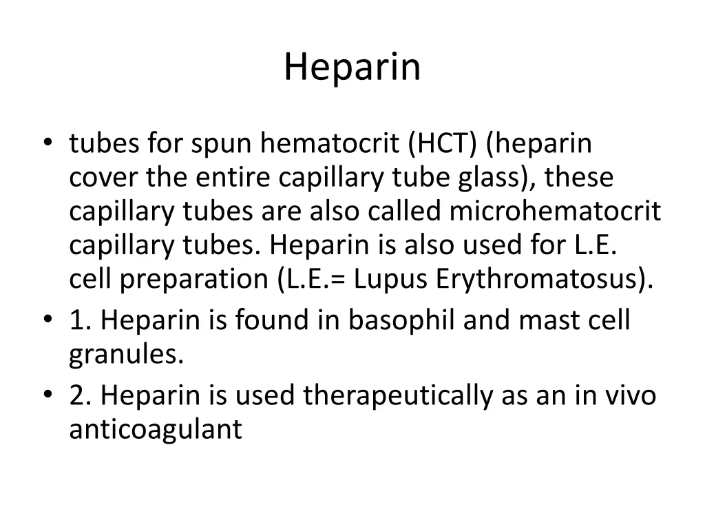 heparin