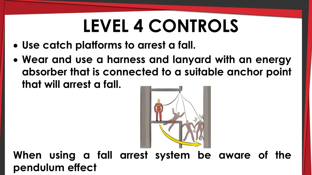 level 4 controls use catch platforms to arrest