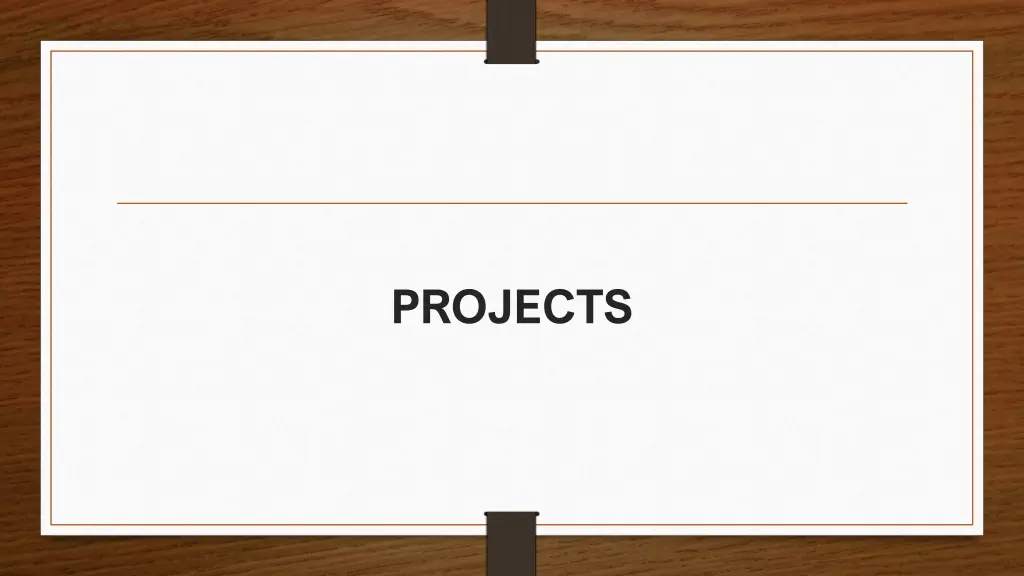 projects