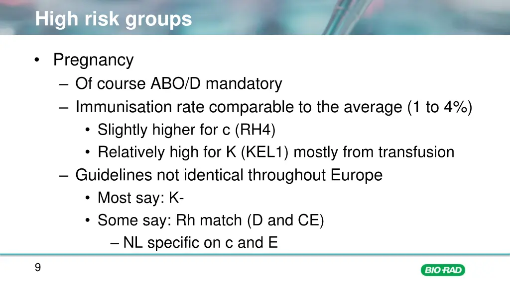 high risk groups 1