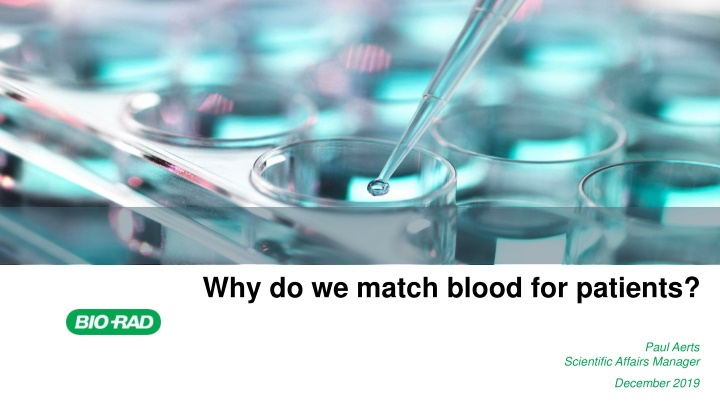 why do we match blood for patients