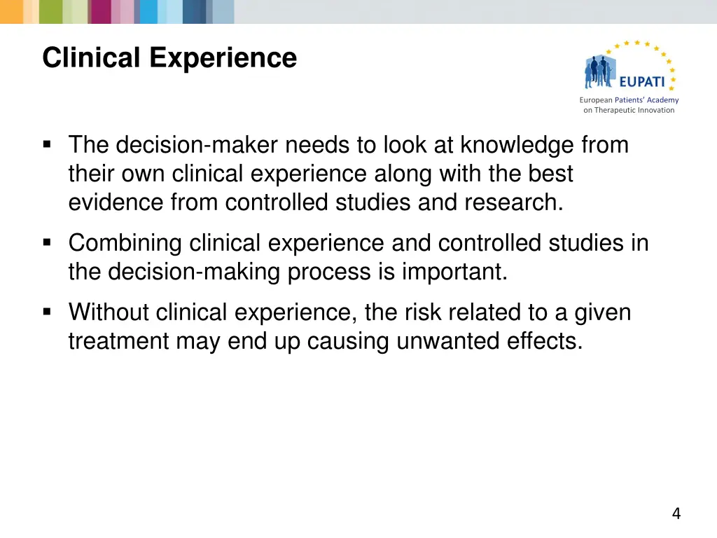 clinical experience