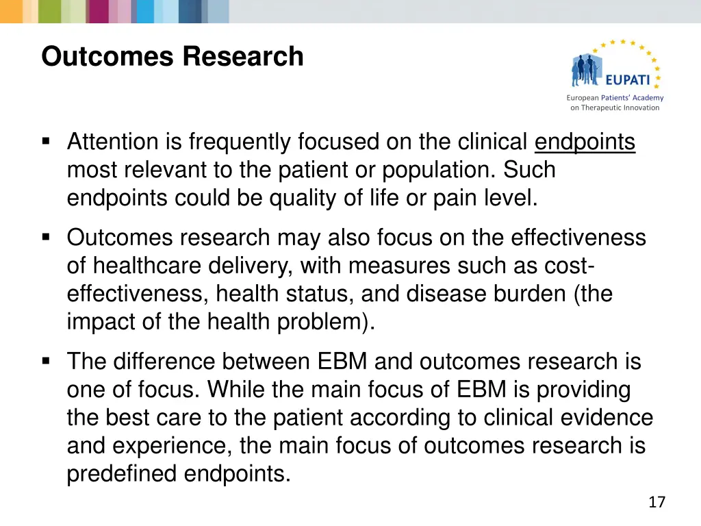 outcomes research