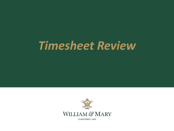 timesheet review