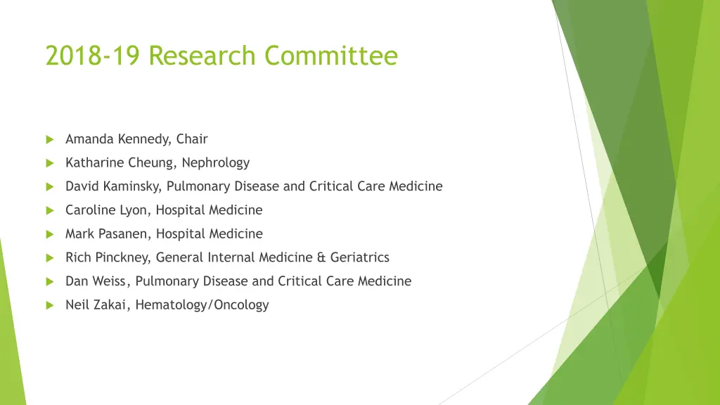 2018 19 research committee