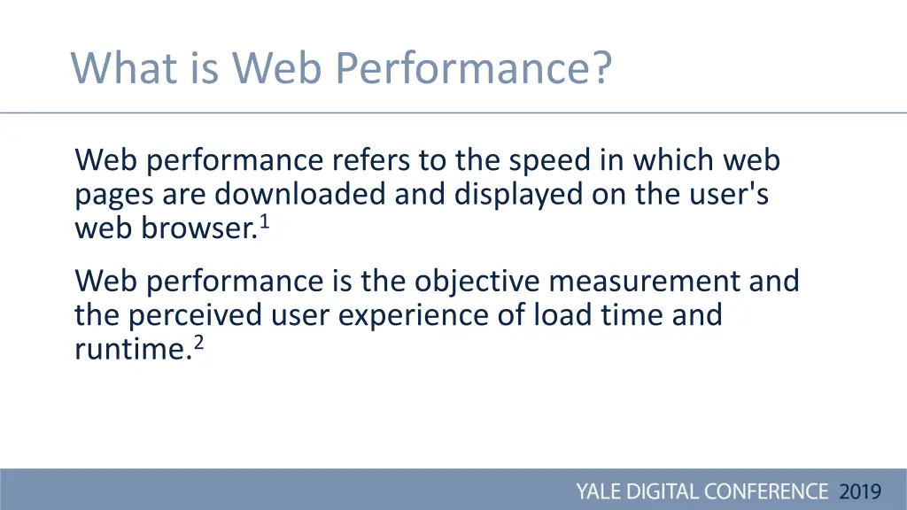 what is web performance