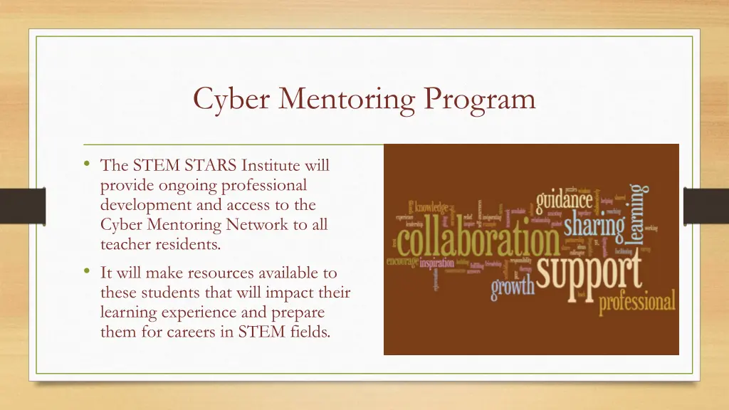 cyber mentoring program