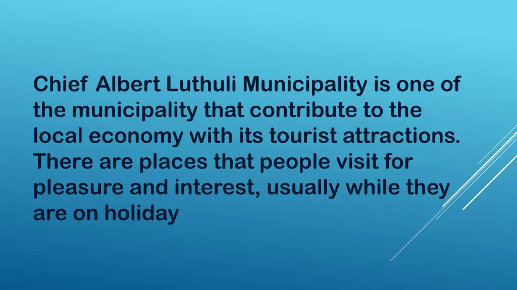 chief albert luthuli municipality