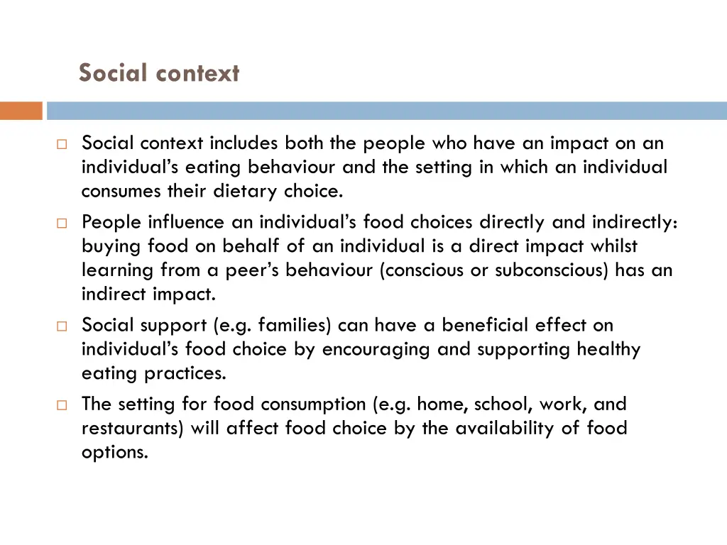 social context