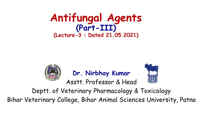 antifungal agents part iii lecture 3 dated