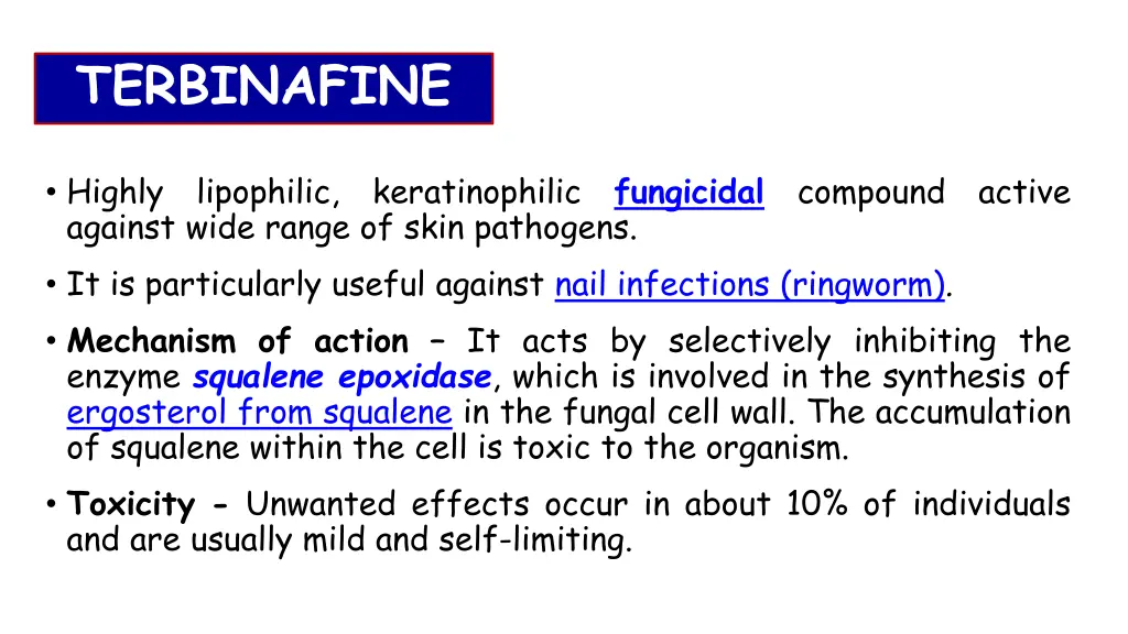 terbinafine