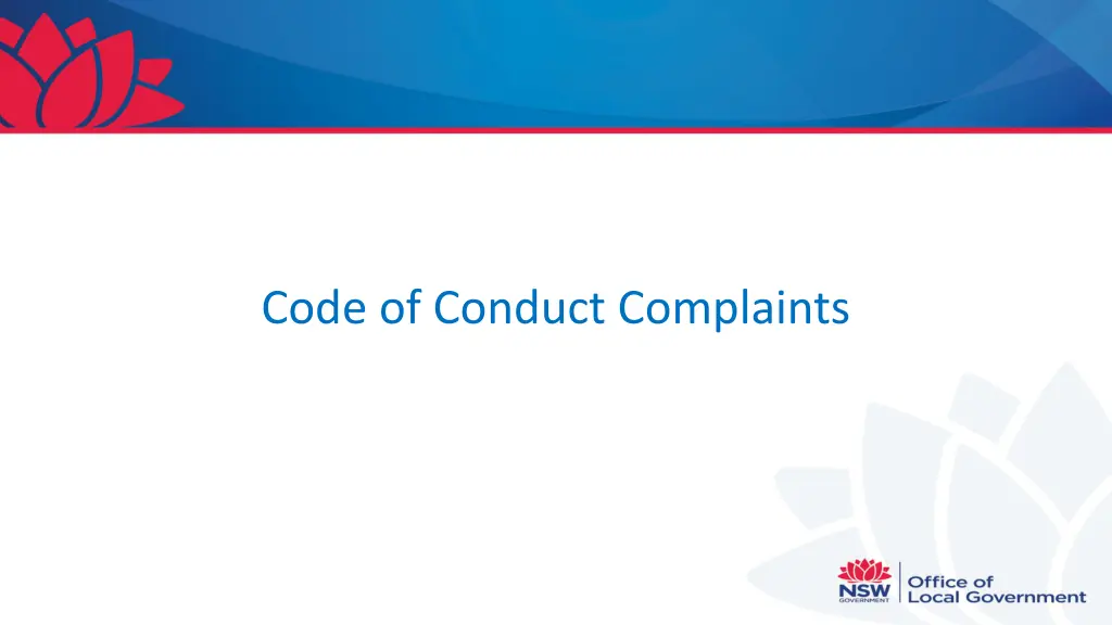 code of conduct complaints