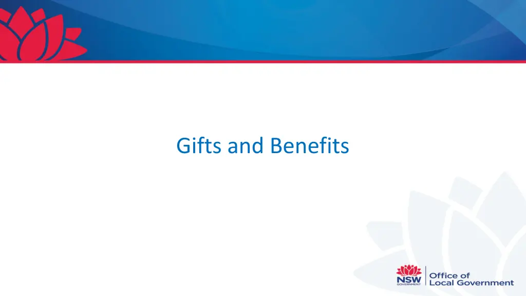 gifts and benefits