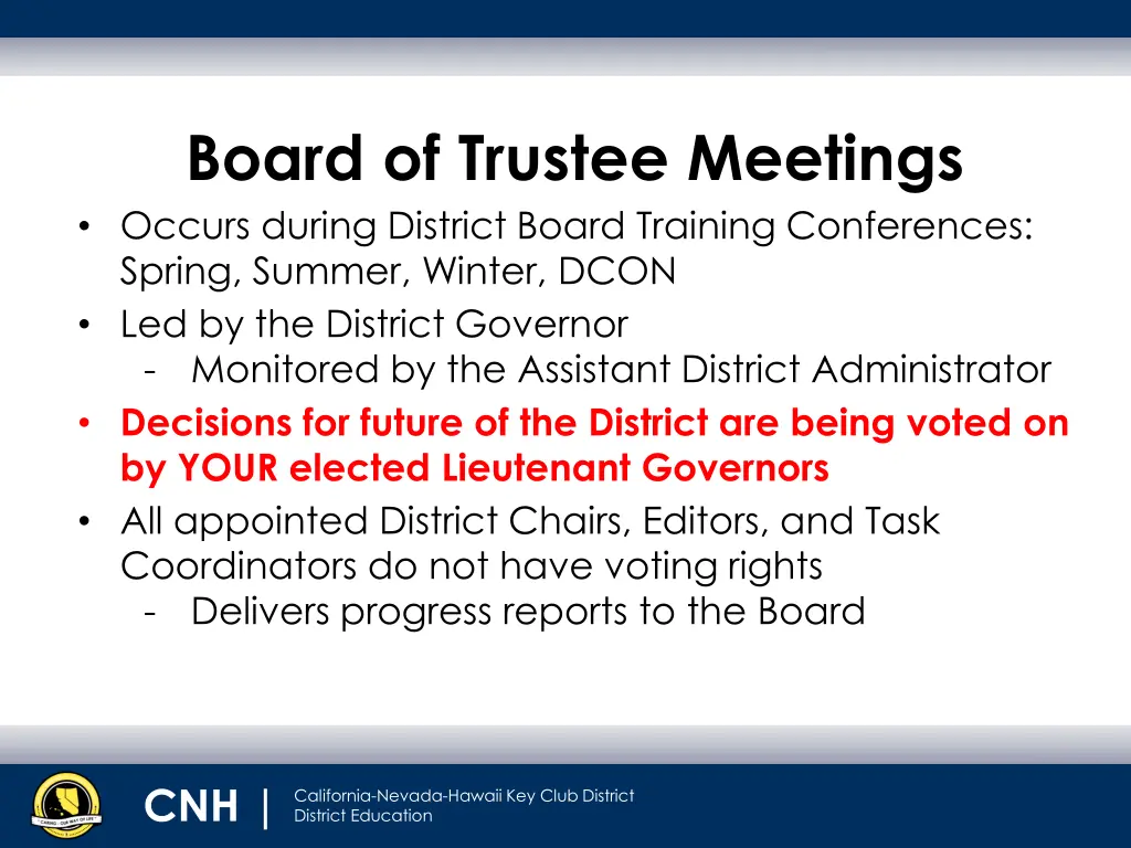 board of trustee meetings occurs during district