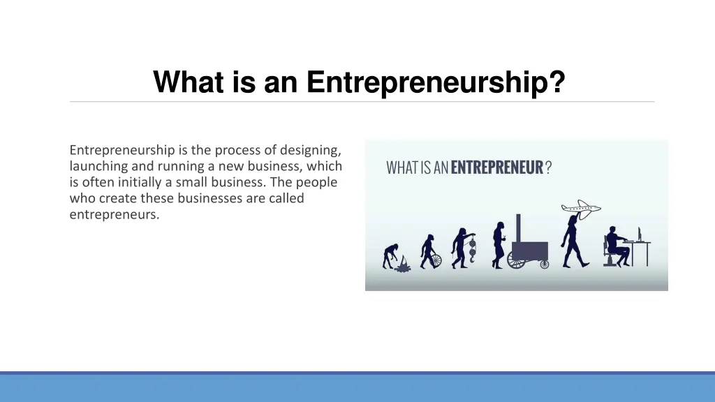 what is an entrepreneurship