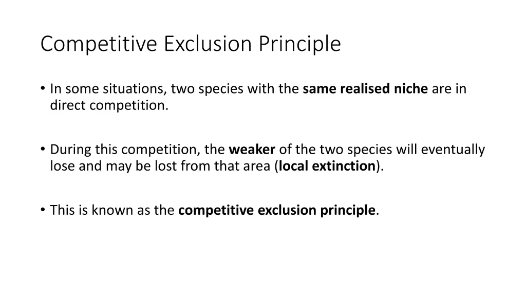 competitive exclusion principle