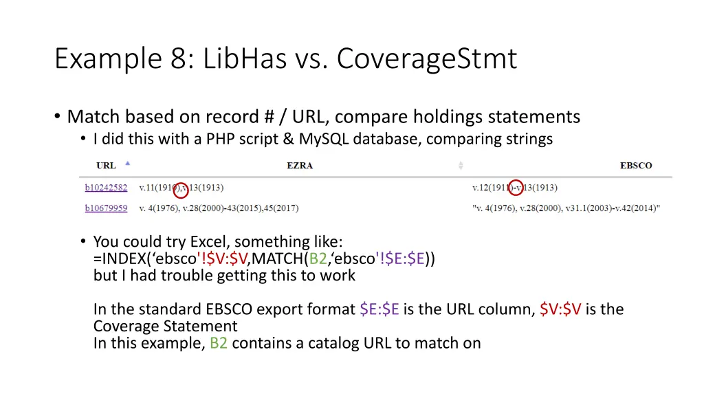 example 8 libhas vs coveragestmt 2