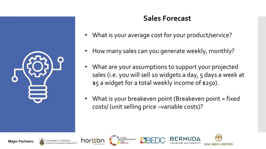 sales forecast