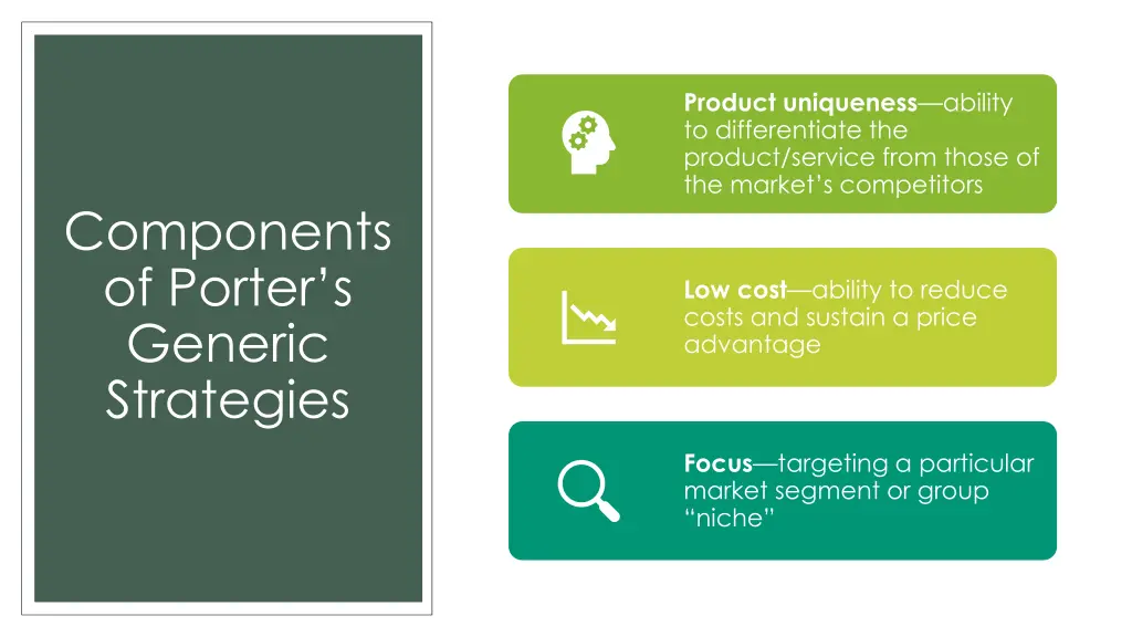 product uniqueness ability to differentiate