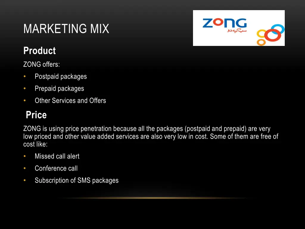 marketing mix