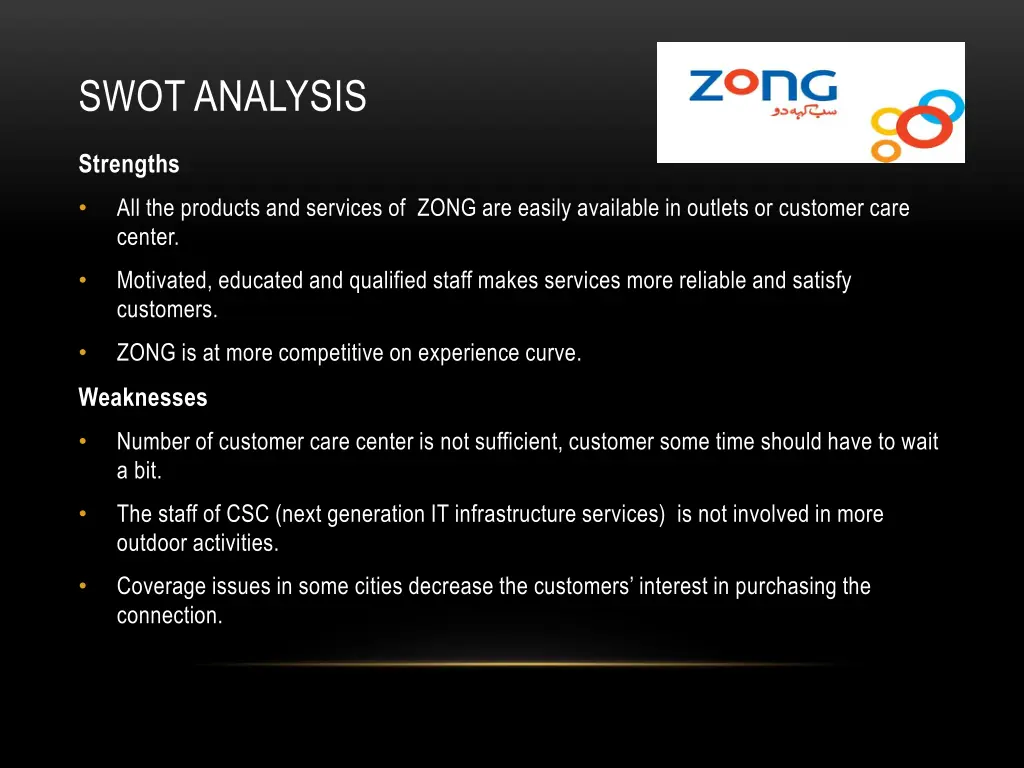 swot analysis