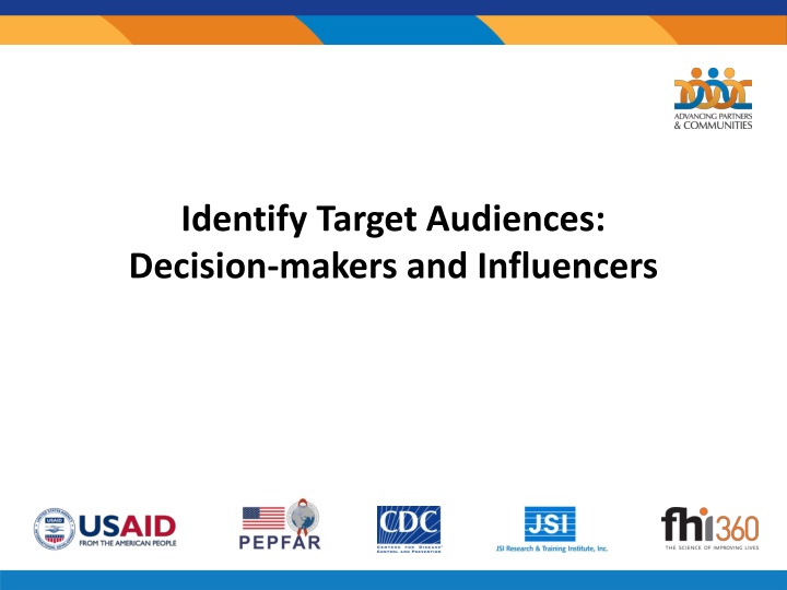 identify target audiences decision makers