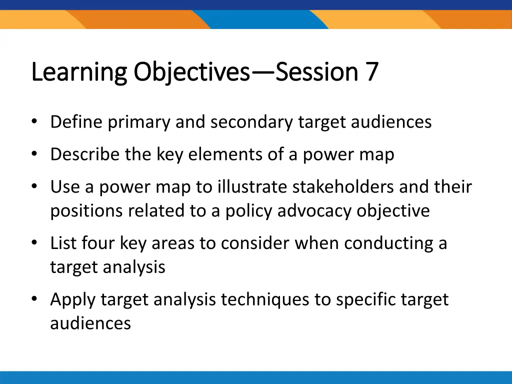 learning objectives learning objectives