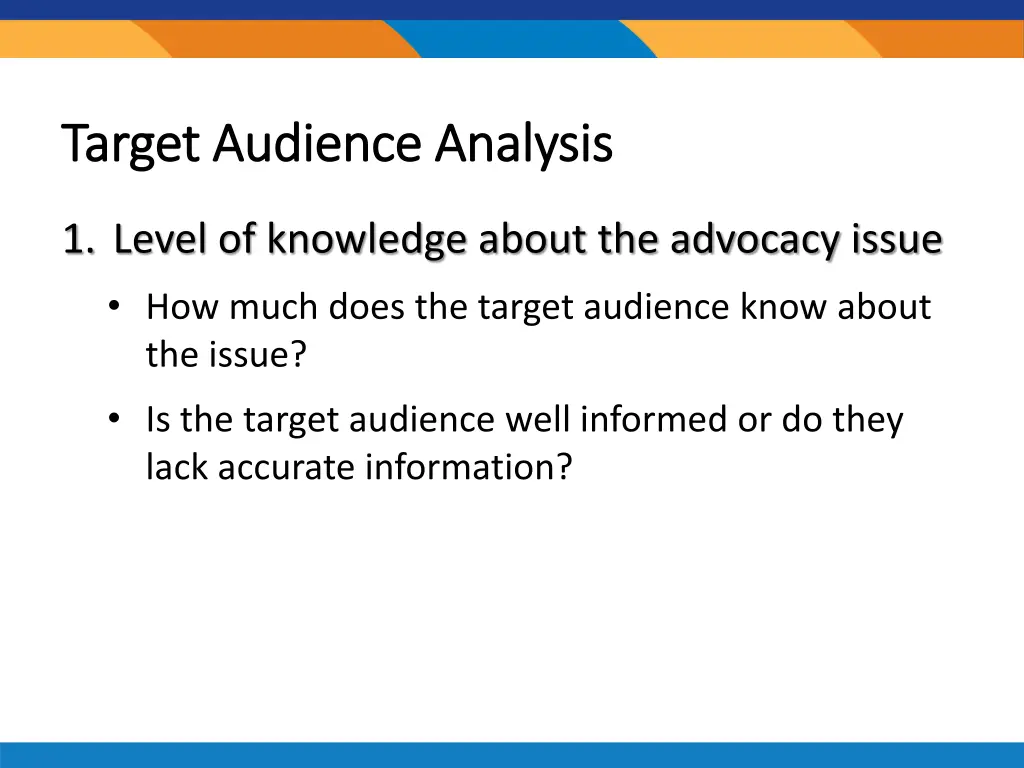 target audience analysis target audience analysis 1