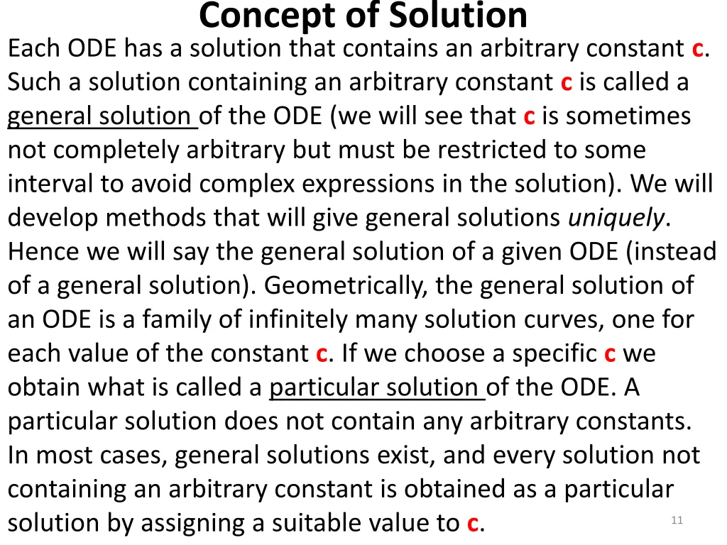 concept of solution 1