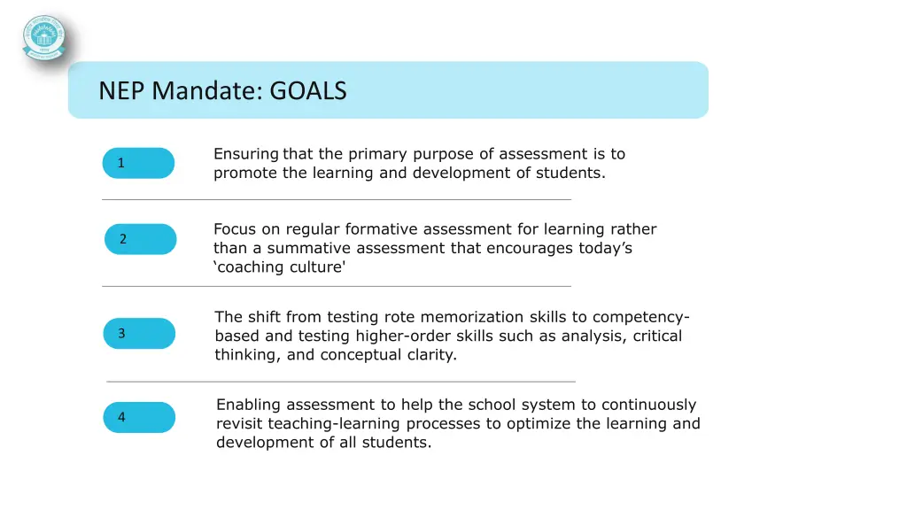 nep mandate goals