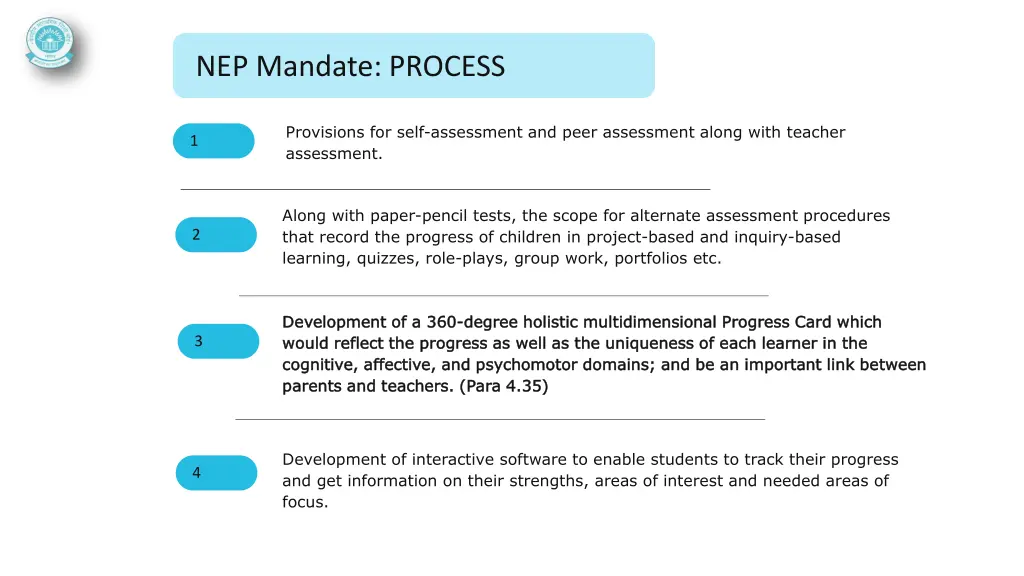 nep mandate process