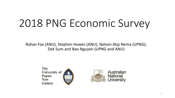 2018 png economic survey