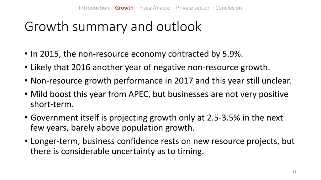 introduction growth fiscal macro private sector 7