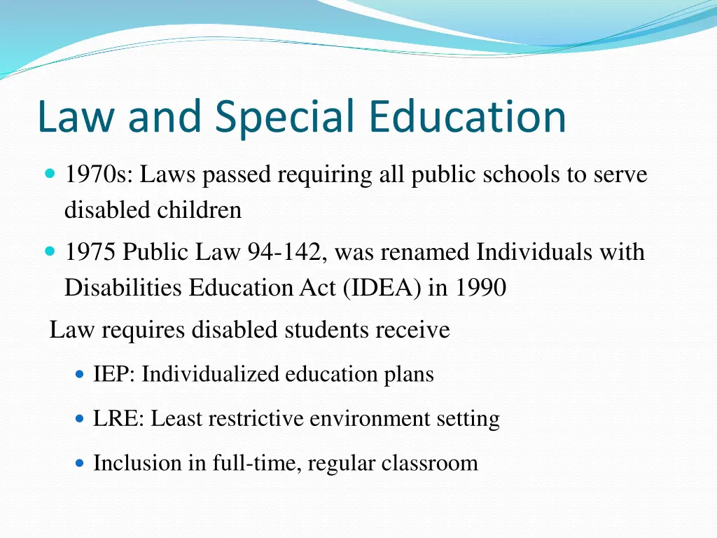 law and special education