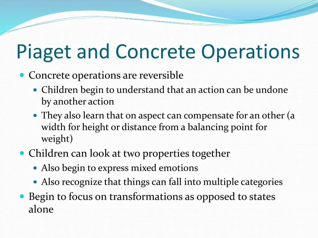 piaget and concrete operations