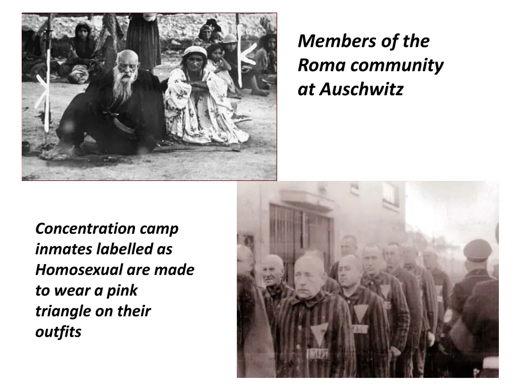 members of the roma community at auschwitz