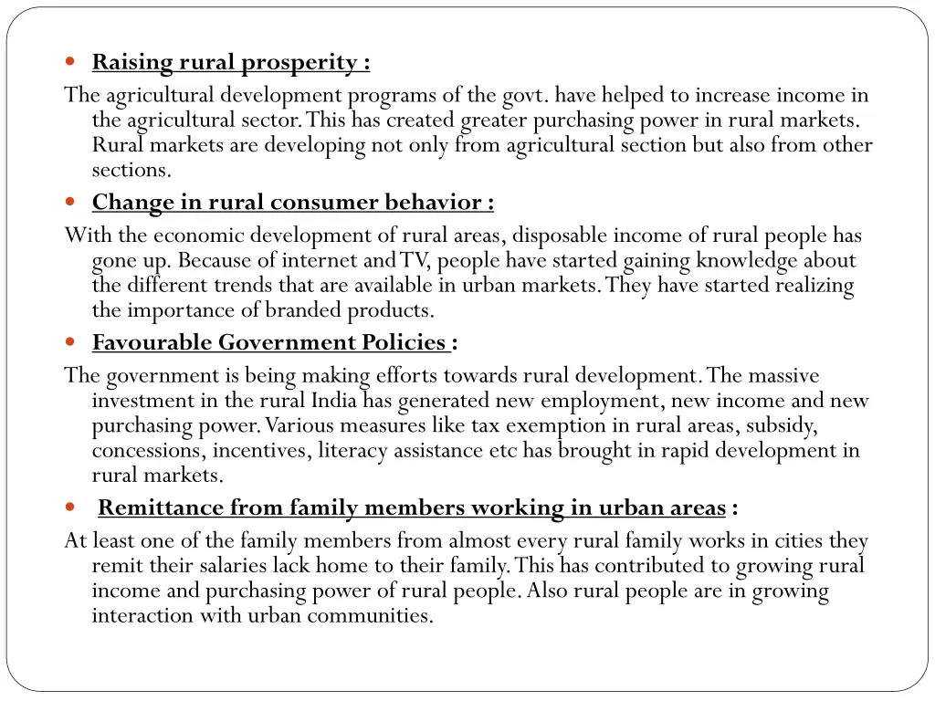 raising rural prosperity the agricultural