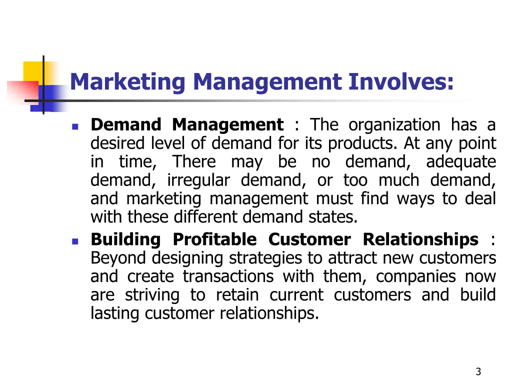 marketing management involves