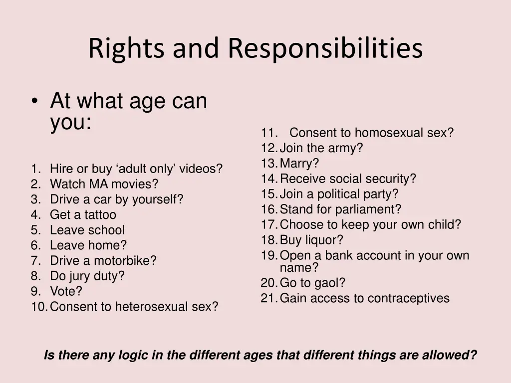 rights and responsibilities