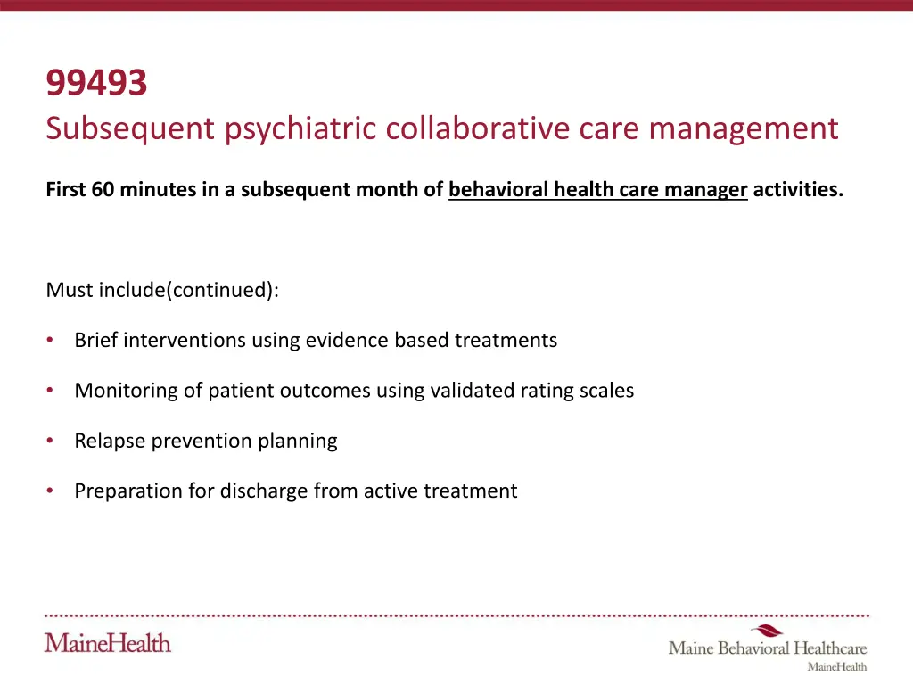 99493 subsequent psychiatric collaborative care 1