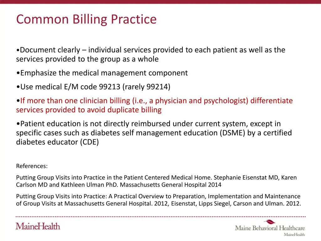 common billing practice