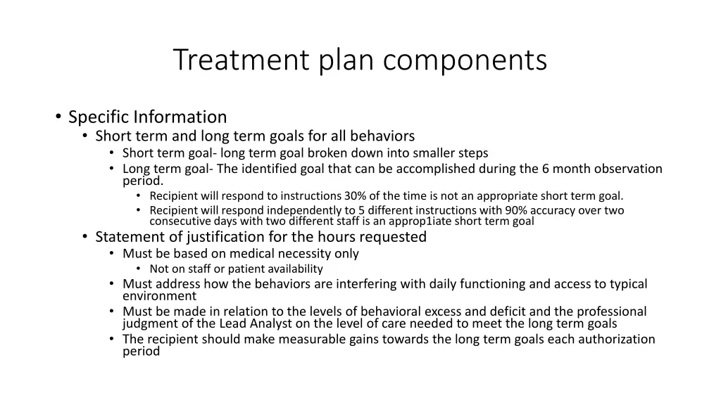 treatment plan components 4