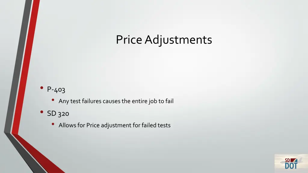 price adjustments