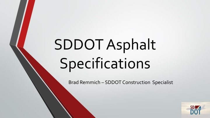 sddot asphalt specifications