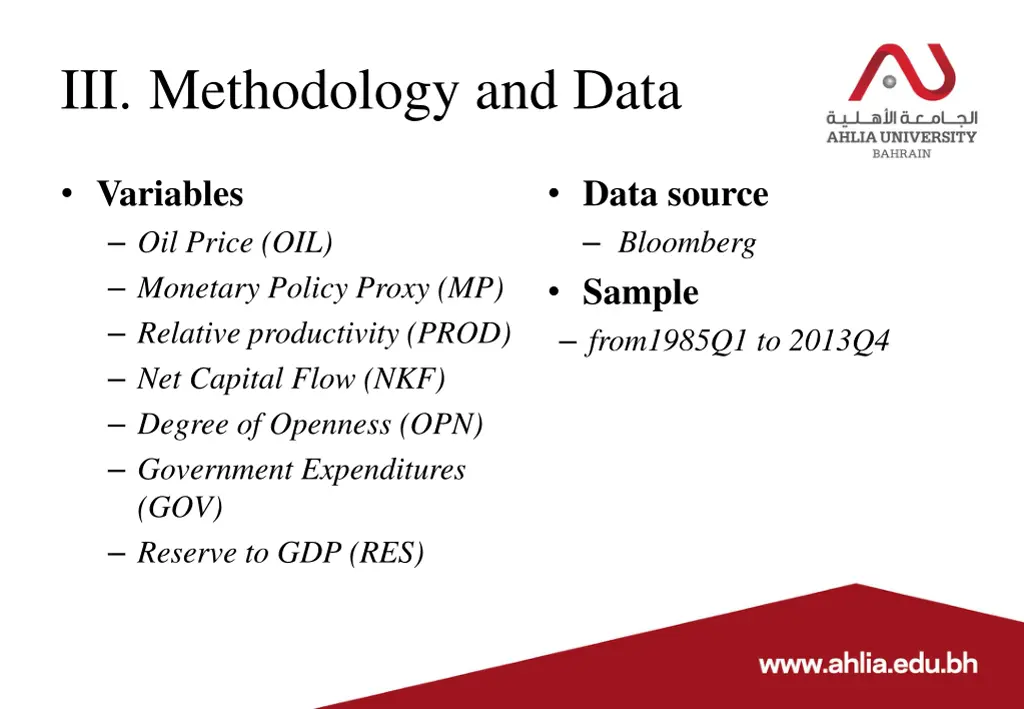 iii methodology and data 1