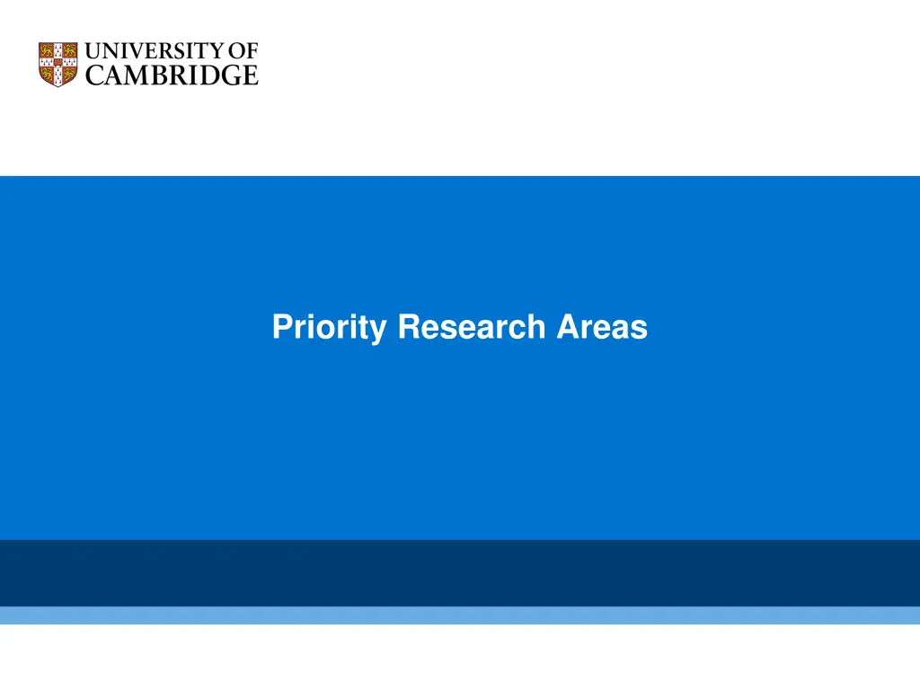 priority research areas