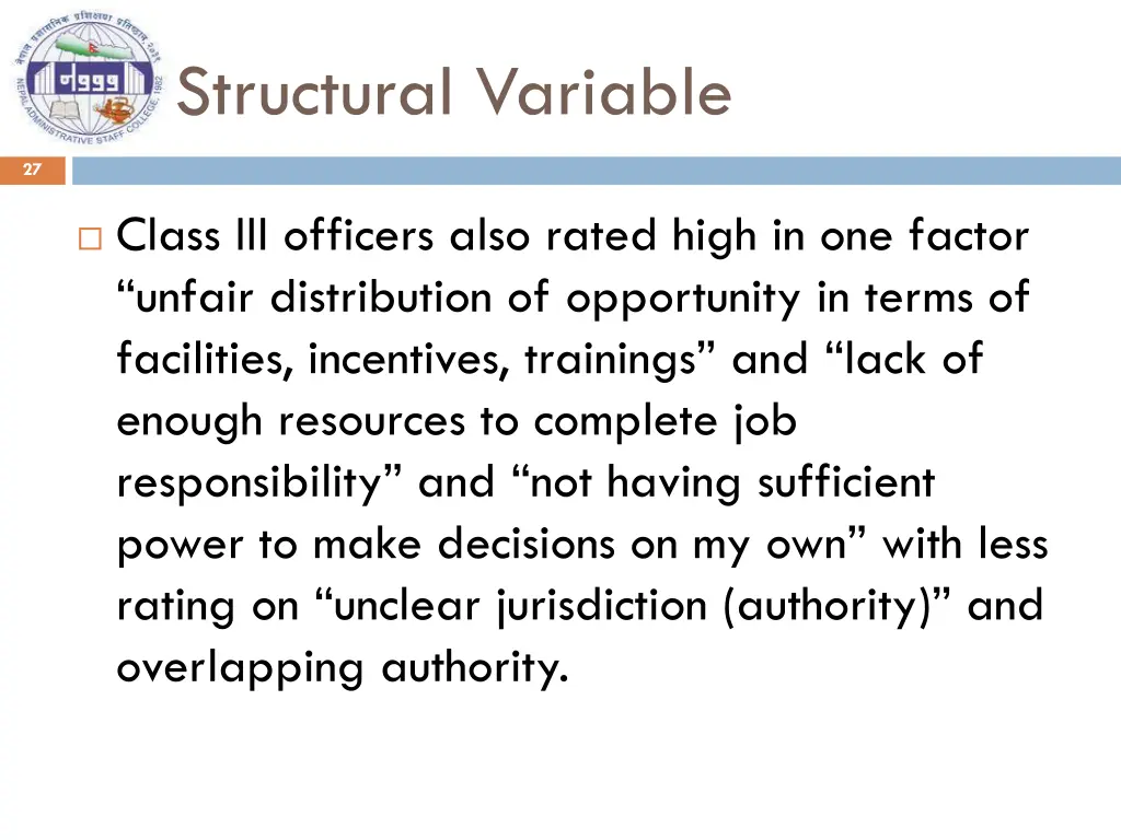 structural variable